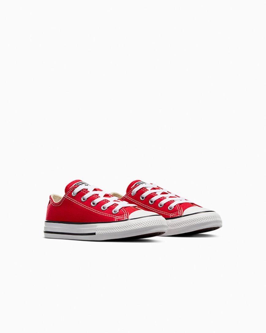 Tenis Converse Chuck Taylor All Star Classicos Cano Baixo Menino Vermelhas | PT M073T5P